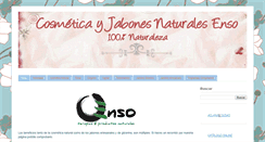 Desktop Screenshot of cosmeticanaturalenso.com