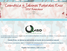 Tablet Screenshot of cosmeticanaturalenso.com